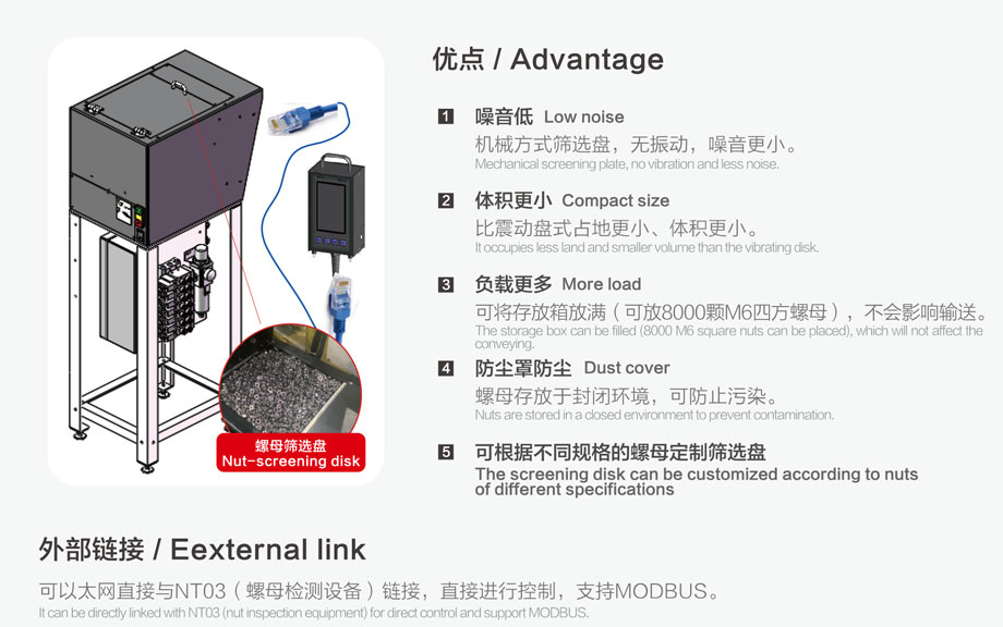 螺母輸送機優點